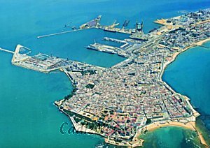 Cadiz:Vista aérea de Cádiz